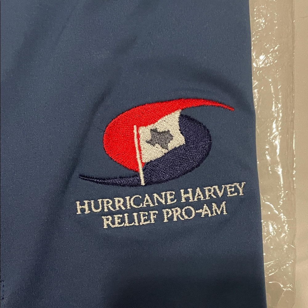 Peter Millar Summer Comfort Hurricane Harvey Relief Pro-Am Polo - Dark Blue XL - Picture 3 of 4